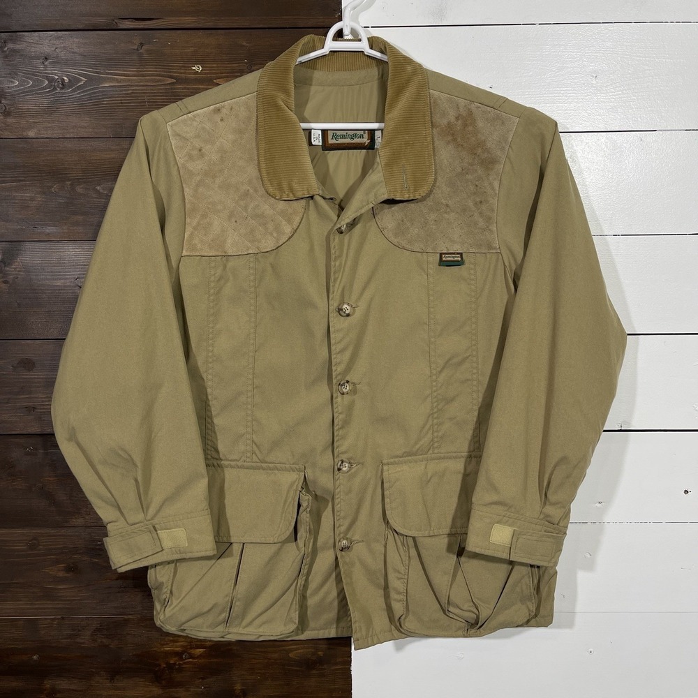 90s Remington‎ Sportman Hunting Jacket Mens Large Suede Detail Made in USA